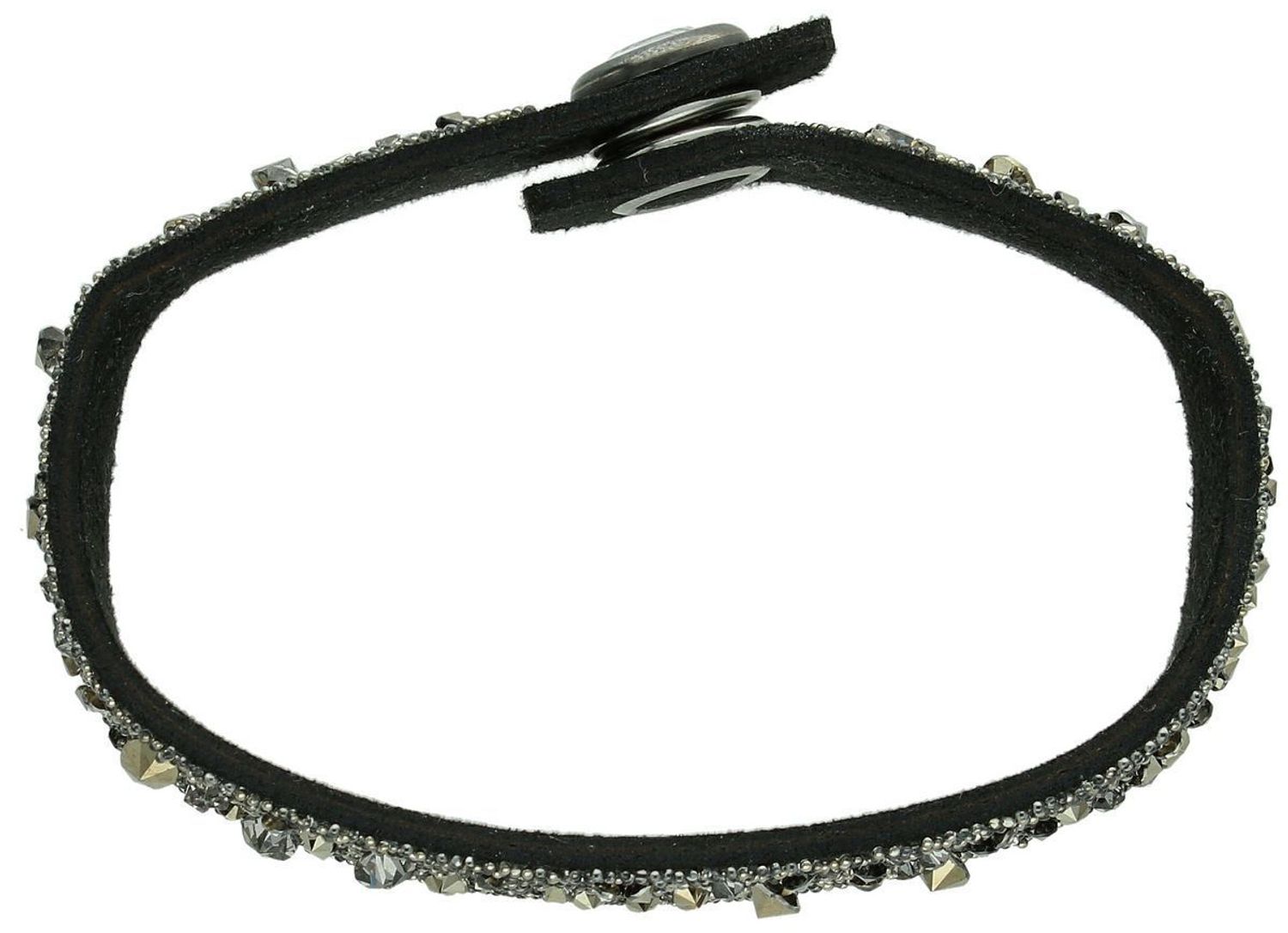 Elegancka bransoletka Swarovski Spark Alcantara BA 100-1 01 wykonana z czarnej alcantary, zdobiona kryształkami Swarovskiego. Długość 20 cm, z certyfikatem autentyczności.1.jpg